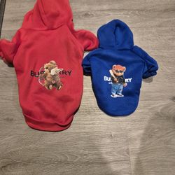 Tea Pup Blue T Graphic Hoodie