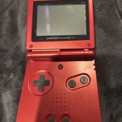 Nintendo Gameboy SP Flame Red With 5 Pokémon And Zelda