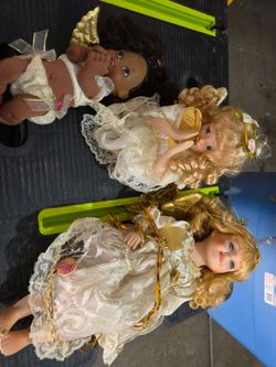 Lot of 3 Vintage Collectible Dolls