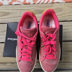 Pink Puma Suede Porsche Men Size 9