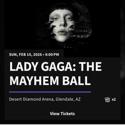 2026 Lady Gaga Tickets 