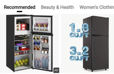 Tiny Fridge And Freezer