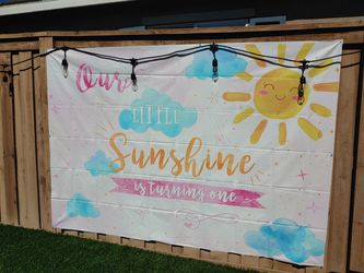 You are my sunshine. Bday theme