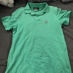 Psycho Bunny Button Shirt Green