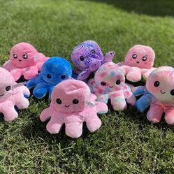 Reversible Mood plushies 