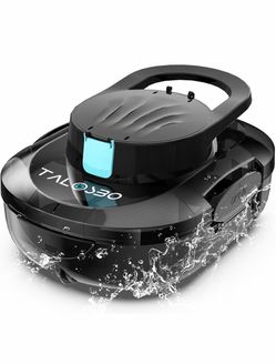 Cordless Above-Ground Pool Cleaner – S1 Pro Max with Dual Motors, Auto-Parking, Fast Charging, Large-Capacity Filter, Ebony