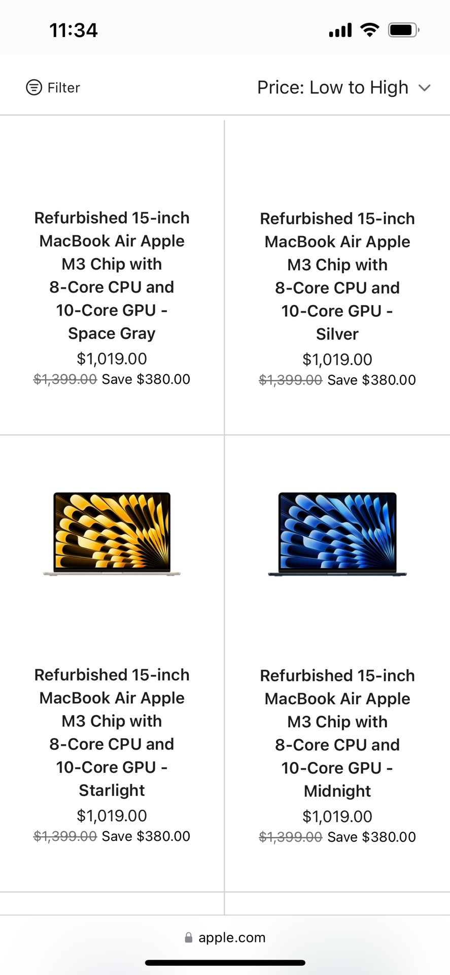Apple - MacBook Air 15-inch Laptop - M3 chip Built for Apple Intelligence - Midnight