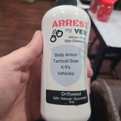 Arrest My Vest odor eliminating spray for body armor gear vehicle 16oz -


