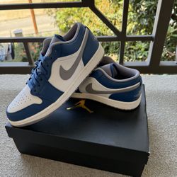 Air Jordan 1 Low “True Blue Cement” 11M - Brand New -  $150