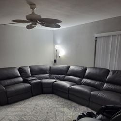 Sectional Sofa With 2 Electric Recliners