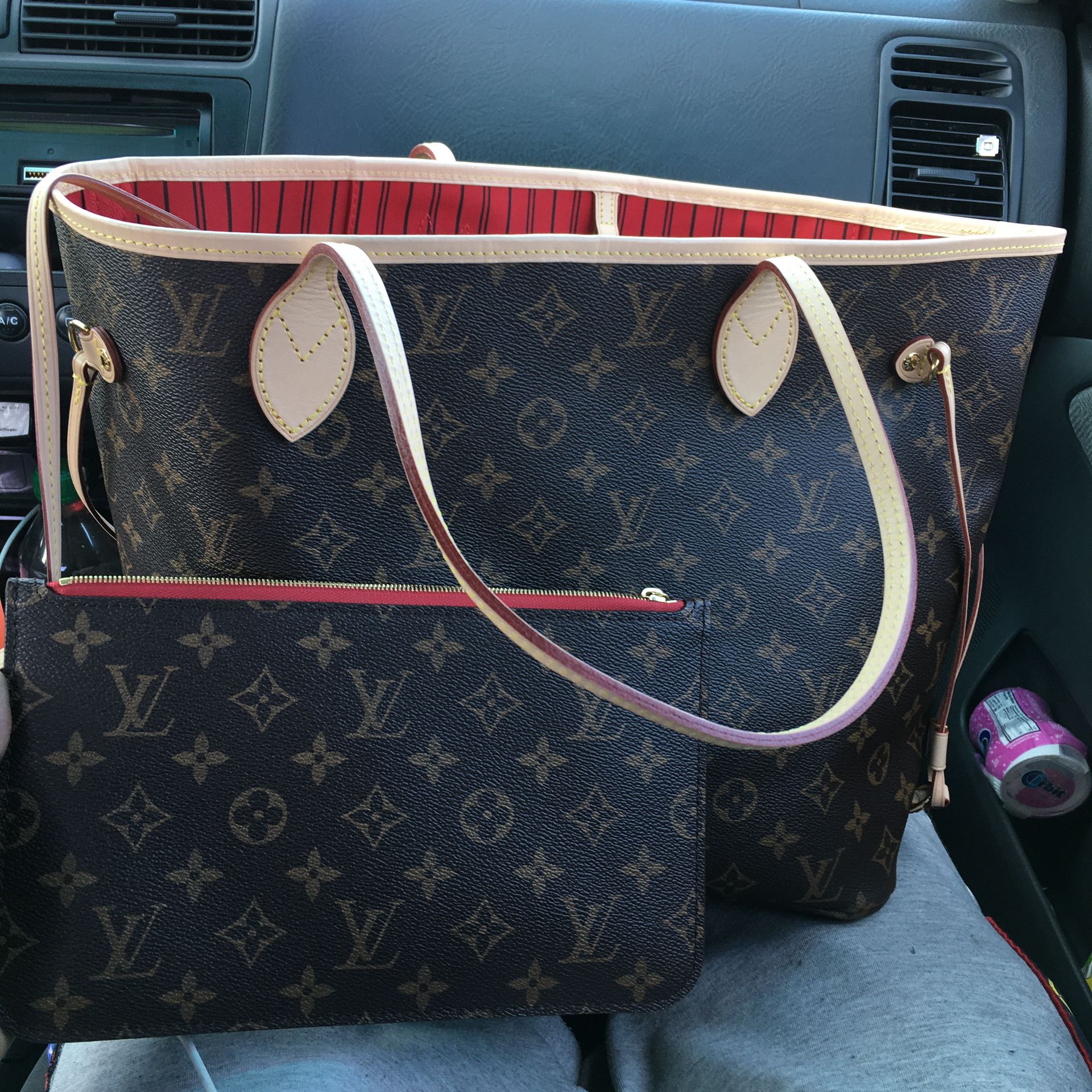 Louis Vuitton Neverfull MM Bag&Wallet