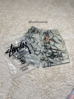 Stussy x Snake Pattern Mesh Shorts, Size Large New in bag from Retail