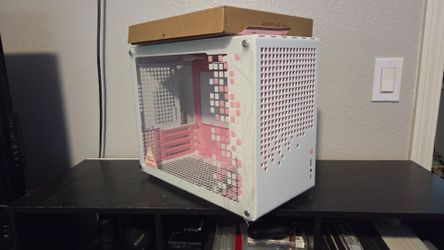 Jonsbo Z20 micro-ATX Case with Installation Kit | Pink and White