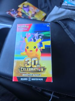 Pokémon TCG 30th Celebration Booster Bundle, knocut collection, tech stickers and ascended heroes