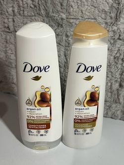 New unopened Dove Argan Oil Shampoo & Conditioner Set