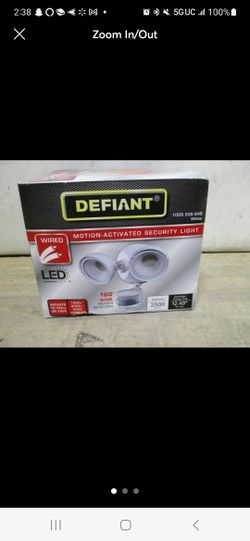 White Motion Activated Sensor Twin-Head