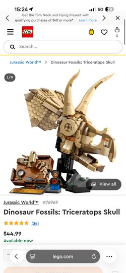 New LEGo Dinosaur Fossils: Triceratops Skull