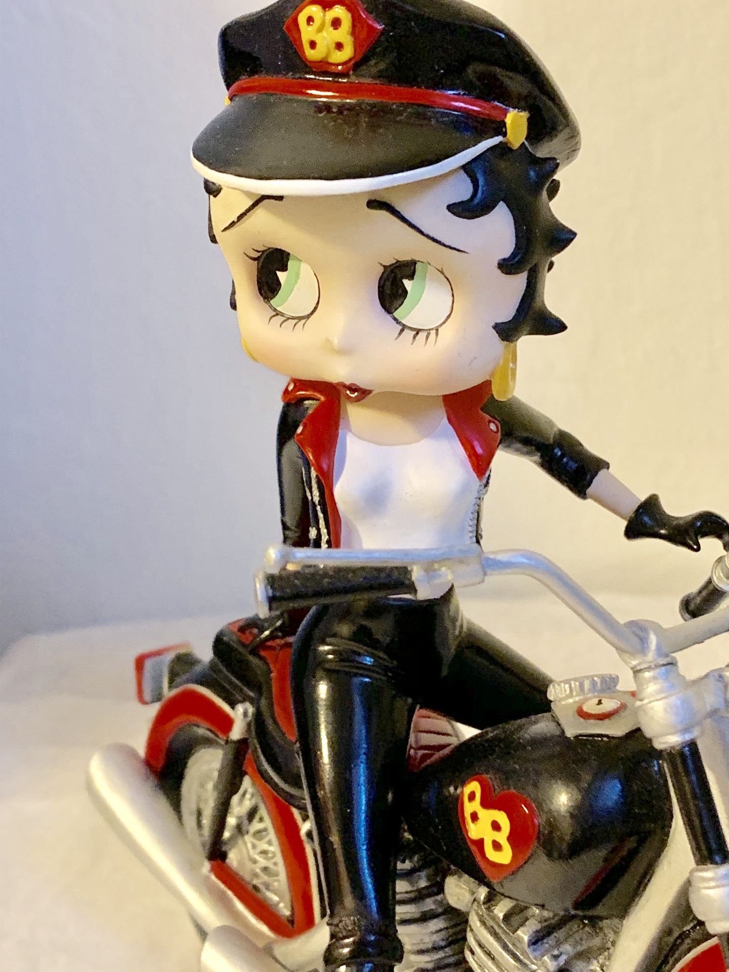 Danbury Mint 1998 Biker Betty Boop on Motorcycle