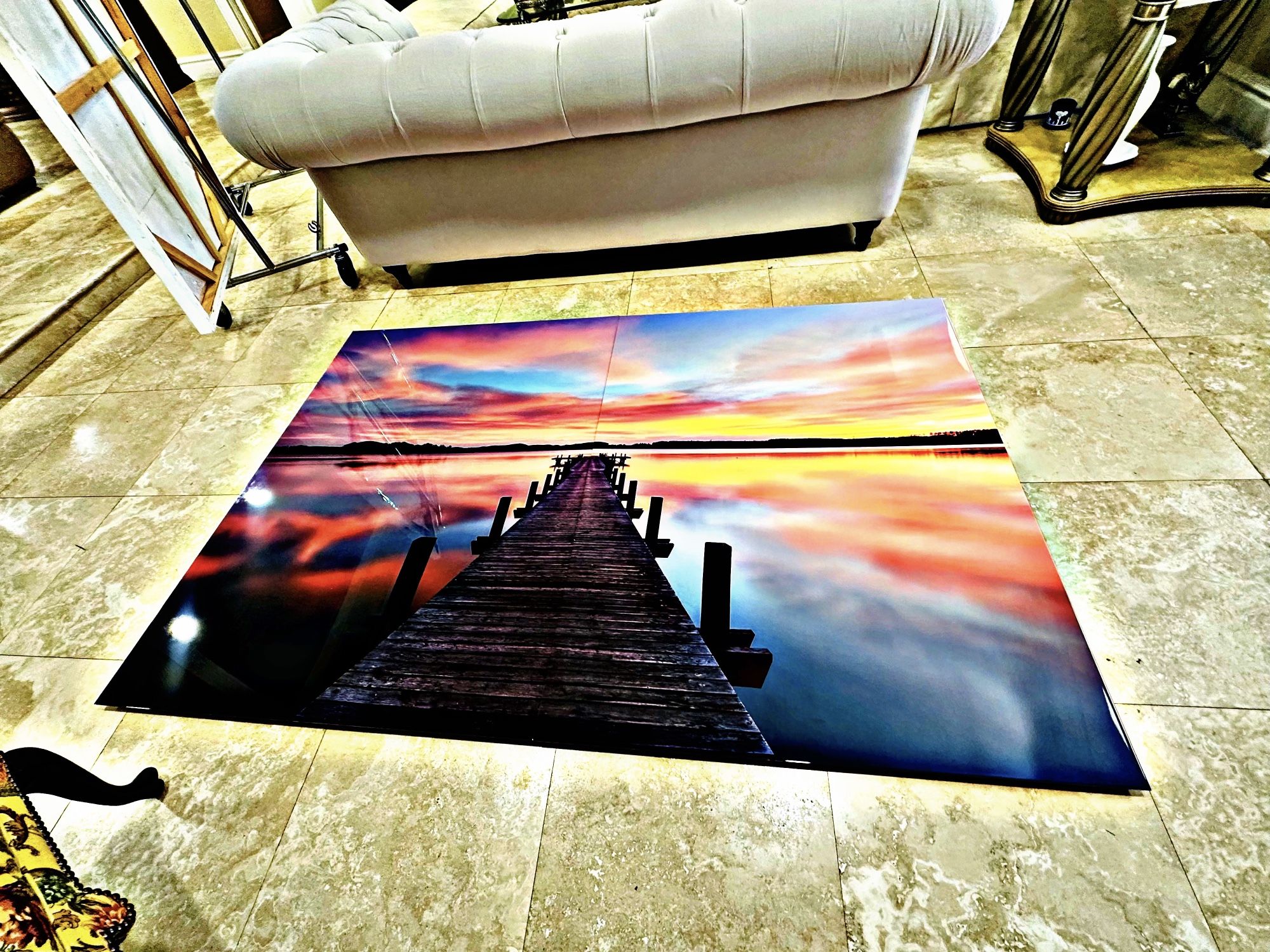 Photo On Floating Metal Canvas 