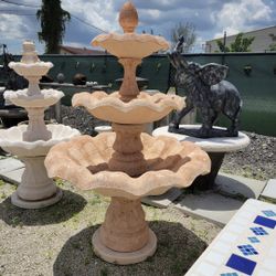 Concrete Fountain / Cement Backyard Garden Outdoor Fountains