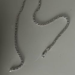 silver rope chain 925 