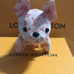New LV Frenchie Monogram Keychain