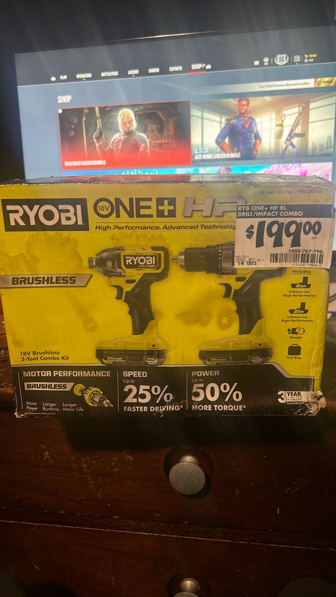 Work Drills Ryobi Drill/impact combo New but box messed up