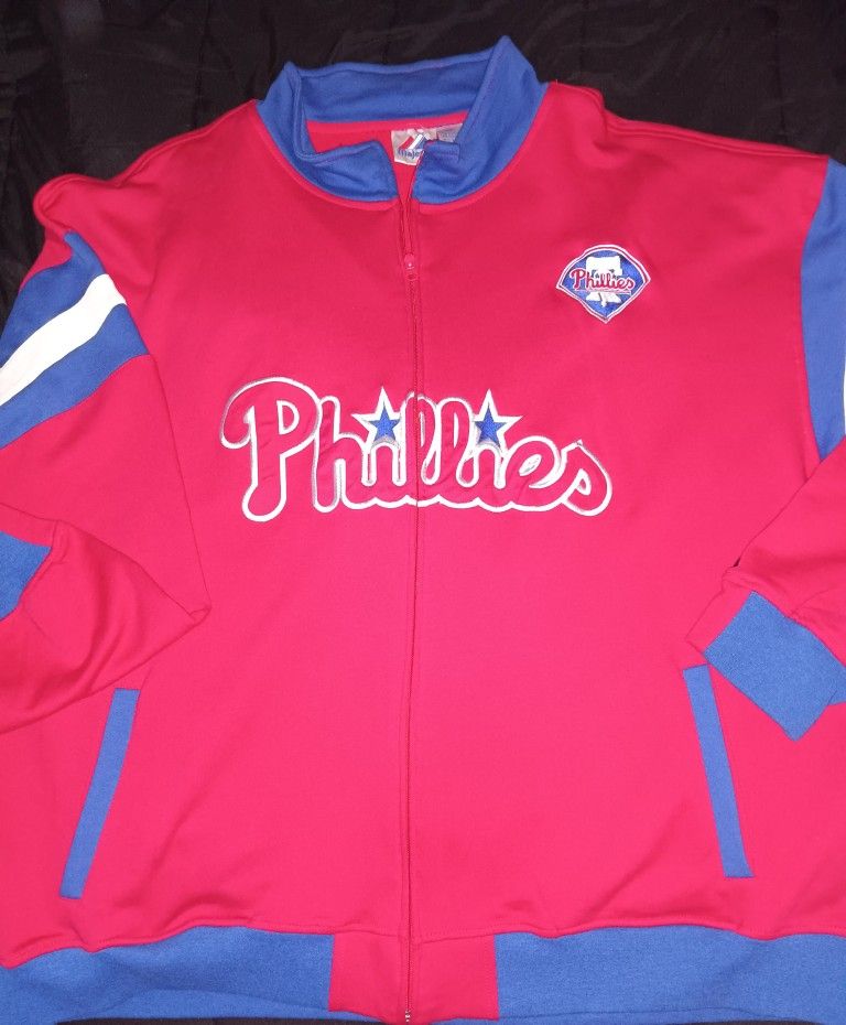 Philadelphia Phillies Majestic Zipper Sweatshirt (4XL)