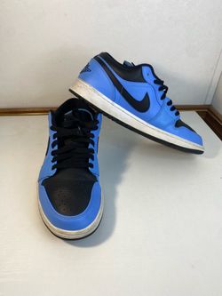 Nike Air Jordan 1 Low University Blue Black Size 12 553558-403 OG I UNC white