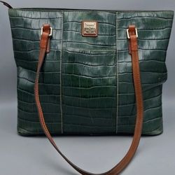 Large Dooney & Bourke Croc Leather Bag