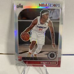 2019-20 NBA Hoops Premium Stock- Terrance Mann- SILVER PRIZM- #245 LA CLIPPERS