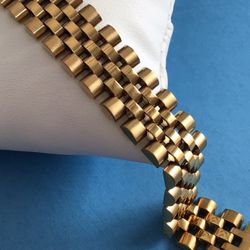 Men’s 8” Gold on Stainless Steel Bracelet 16mm *Pickup Boca Raton