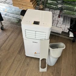 8,000 BTU Portable Air Conditioner, Cools up to 200 Sq.Ft., Remote Control, LED Display, Timer, Installation Kit, White