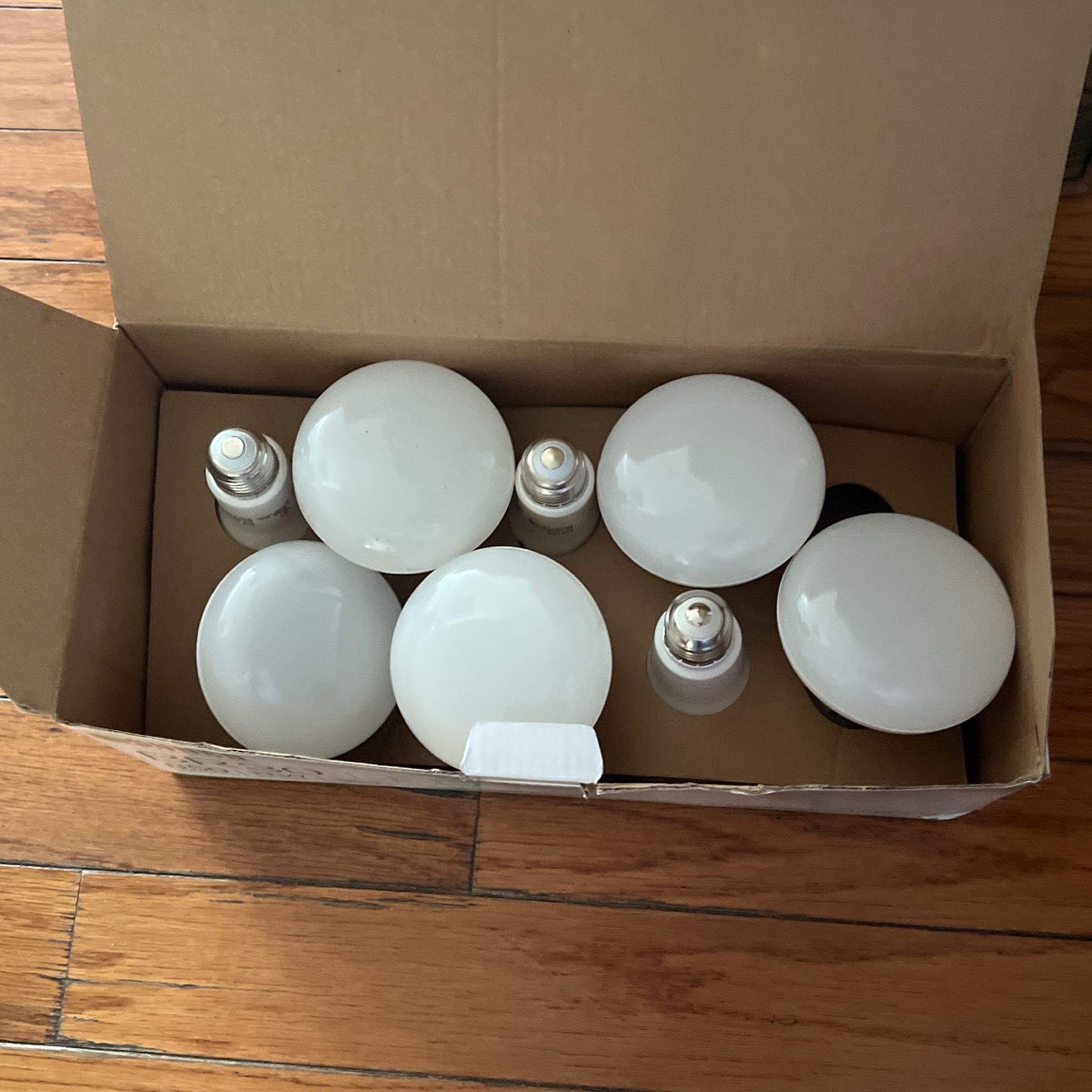 Used Led Light Bulbs. They Are A Variety of Colors