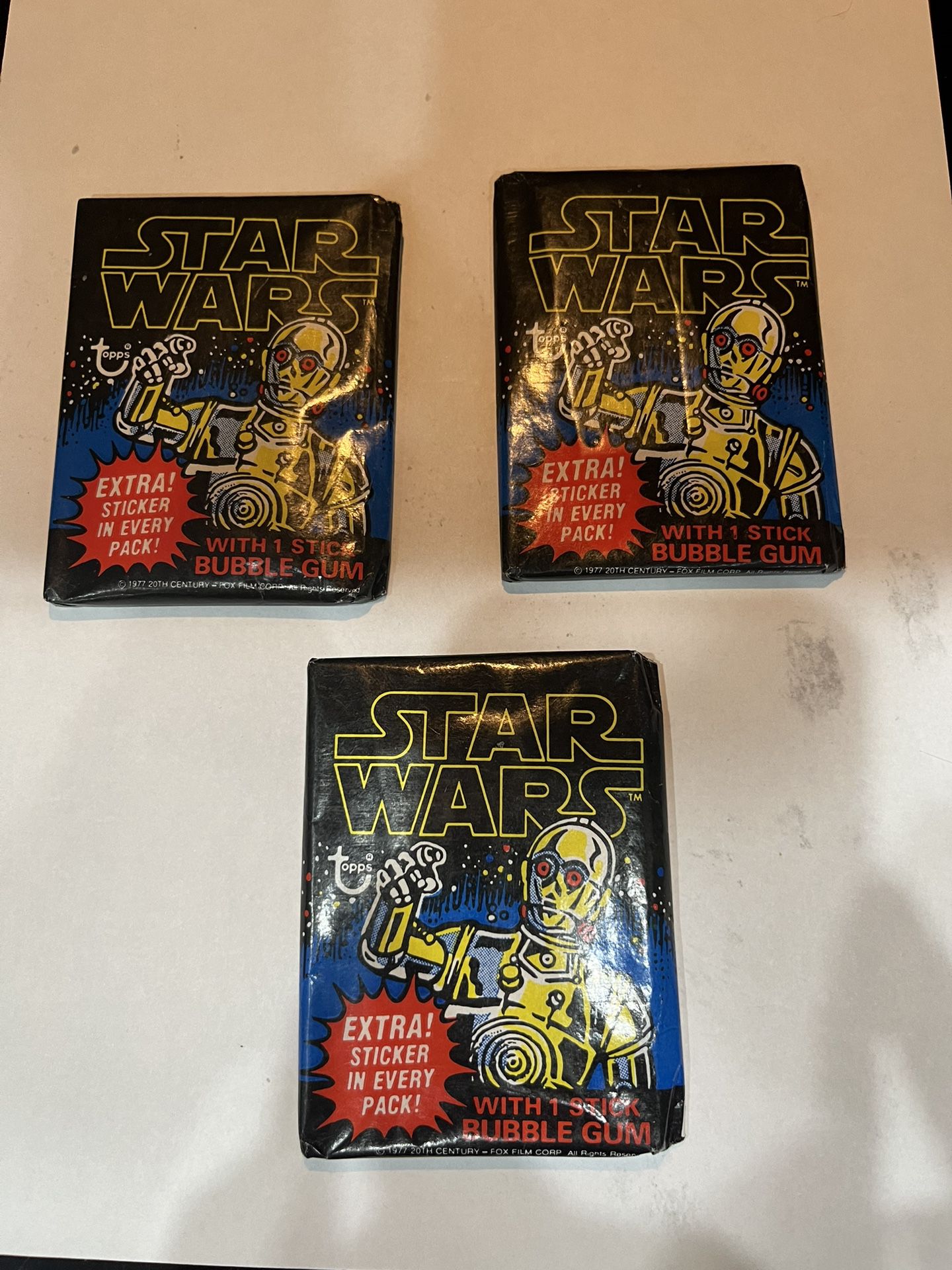 Star Wars 1977 topps 1st Edition Unopened 