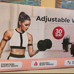 Studio Collection by Formfit 30 lb set Adjustable Weights - NIB