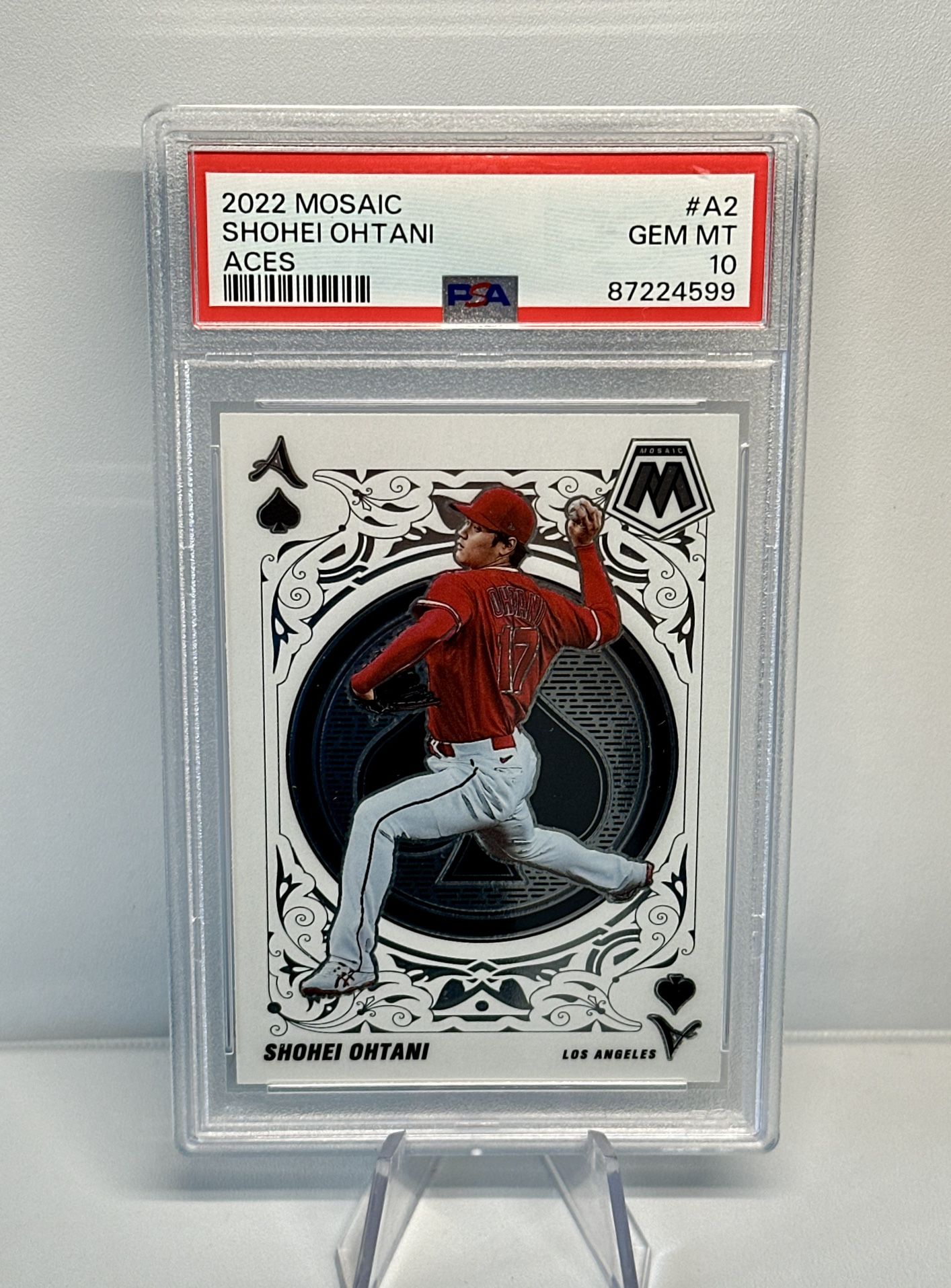 2022 Panini Mosaic ACES #A2 Shohei Ohtani PSA 10 GEM MINT