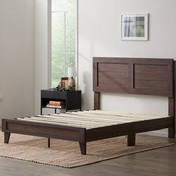 Twin XL Bed Frame Brown 