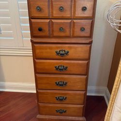 Beautiful Solid Wood Vintage Dresser Perfect For Small Spaces 