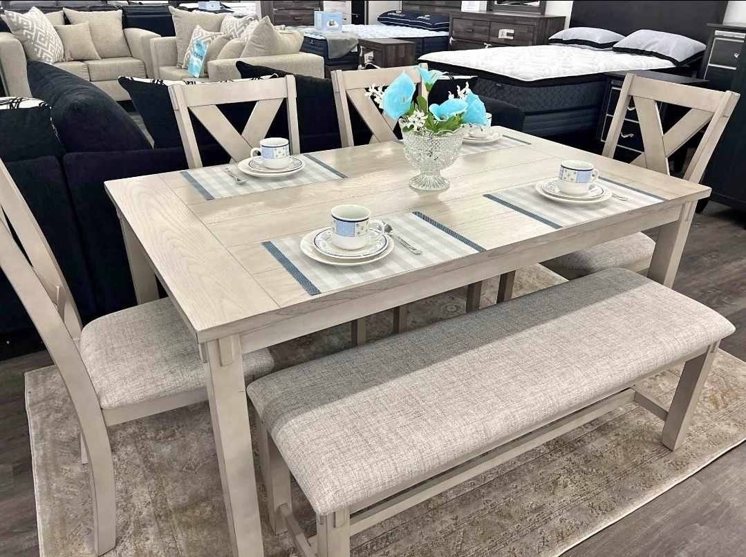 Brand New 6pc. Dining Table Set (36×60×30H)