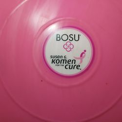 Bosu Ball With Weighted Ball Workout Set Breast Cancer Awareness 