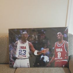 Michael Jordan And Kobe Bryant All Star Game Poster