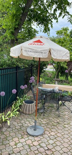 New Bass Ale Bar Patio Table Outdoor Umbrella Stand Garden