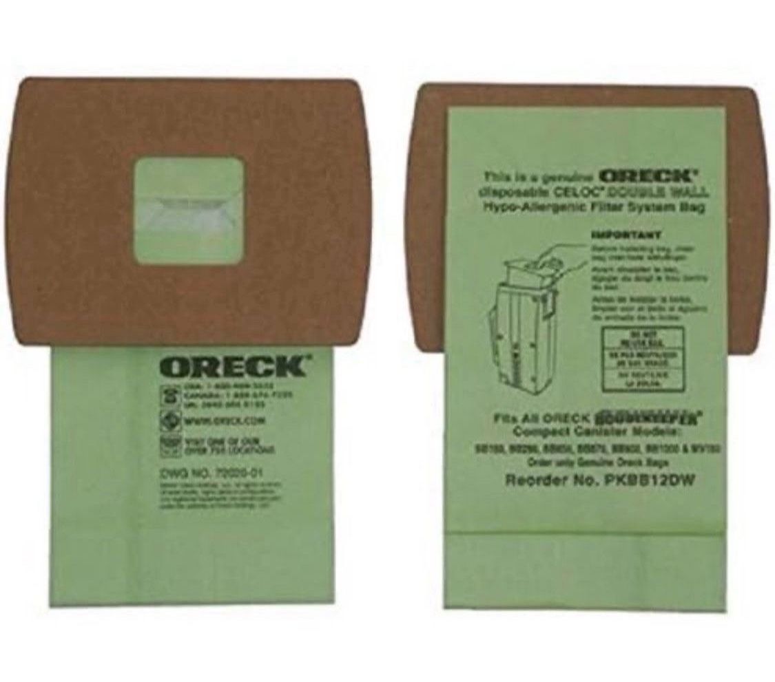 Oreck Commercial PKBB12DW Super Compact Canister for Advanced Filtration (Pack of 12)