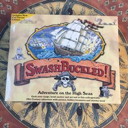 SwashBuckled! With Cut-Throat Ed. Board Game By Fun At Home Games, Used, Comple