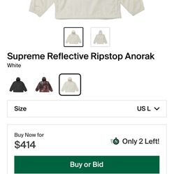 Supreme Reflective Ripstop Anorak