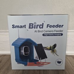 Bird Perch with Fruit Holders and Jelly Feeder, Bird Seed Container with Camera and Antenna, Feeder