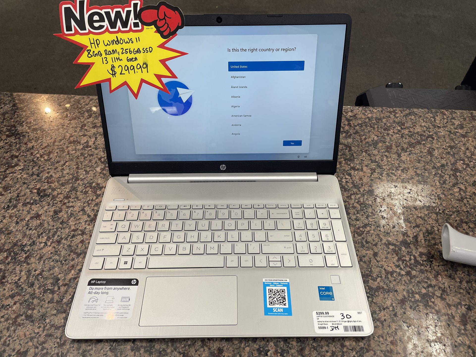 Hp 15.6” Laptop Windows 11