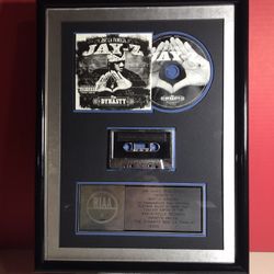 Jay-z The Dynasty Roc LA Familia Platinum Sales Award Cassette And Cd 13 X 17
