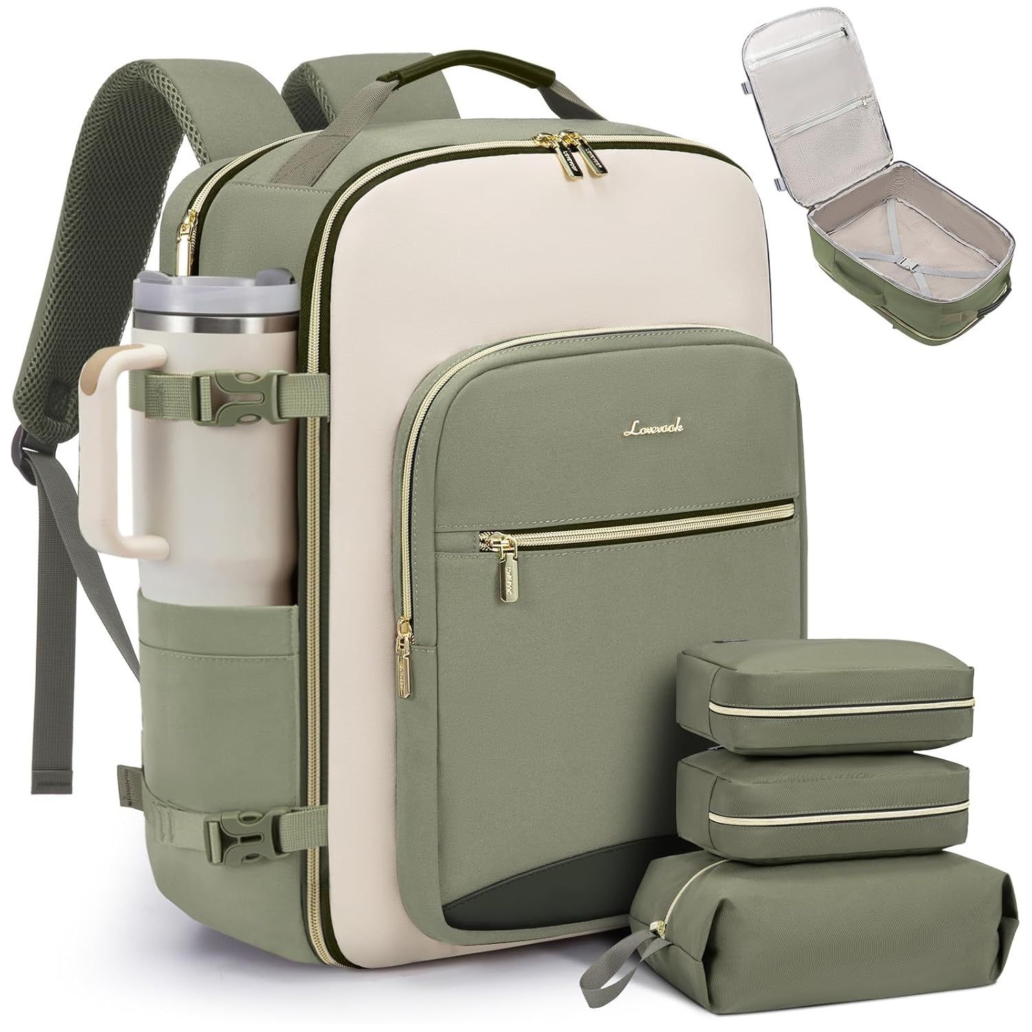 40L Travel Backpack for Women & Men, Airline Approved Carry  display picture 2